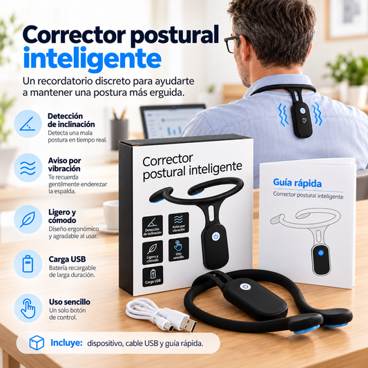 PosturaSense™ Corrector electrónico de postura para el cuello