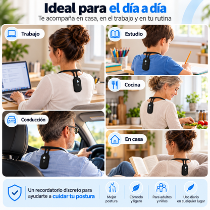 PosturaSense™ Corrector electrónico de postura para el cuello